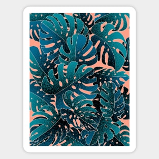 Monstera MintPink Magnet